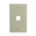 thumbnail image 1 of Leviton Almond Quickport 1-Port Wallplate 41080-1AP, 1 of 2