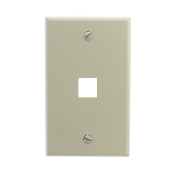 Leviton Almond Quickport 1-Port Wallplate 41080-1AP