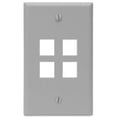thumbnail image 1 of Leviton 41080-4GP, 4-Port, Gray, 1 of 2