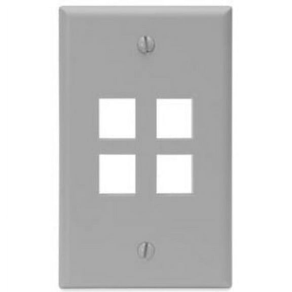 QuickPort 4 Socket Faceplate