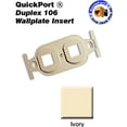 thumbnail image 1 of Leviton 41087-2EP 2 Port Duplex 106 QuickPort Multimedia Insert - Black, 1 of 1