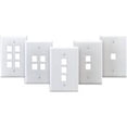 thumbnail image 1 of Leviton 41091-6AN 1-Gang 6 Port QuickPort Nylon Midway Wallplate - Almond, 1 of 1