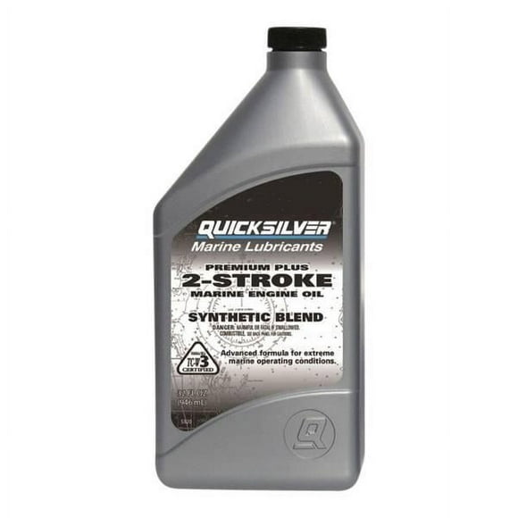 QuickSilver 1 Quart Premium Plus 2-Stroke Marine Engine Oil