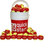 Oncourt Offcourt Quick Start 36 - red “slogan” felt balls – 24 in bucket