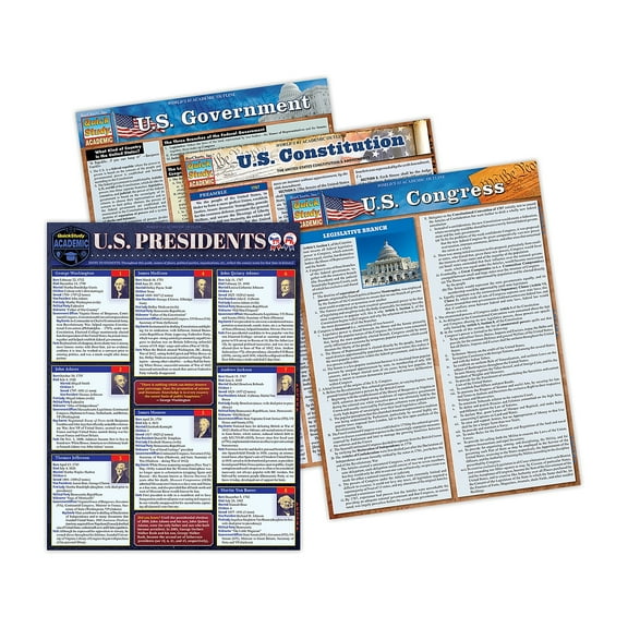 QuickStudy Laminated Study Guide History Bundle 4/Pack (QS-9781423251248)