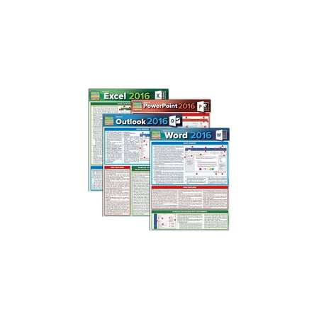 QuickStudy Microsoft Office 2016 Reference Set (2498006) 9781423234234