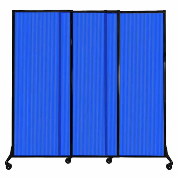 QuickWall Sliding Portable Partition - Polycarbonate