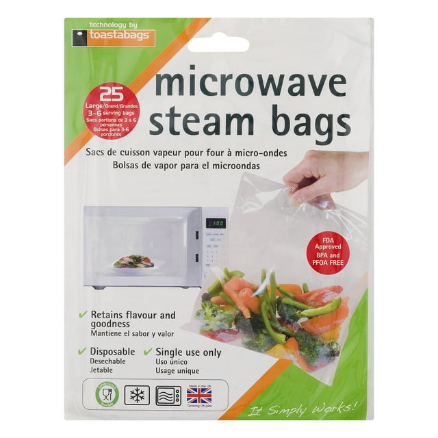QuickaSteam Microwave Steam Bags, 25.0 CT