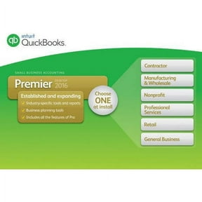 Quickbooks : Intuit, QuickBooks Premier 2016 (Digital Code) 1 User