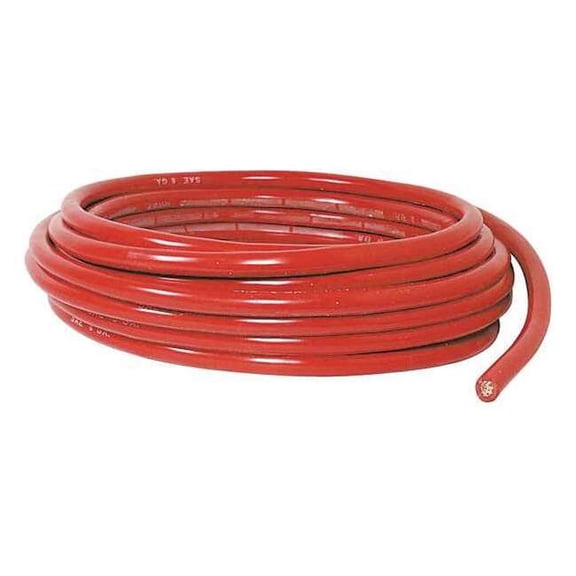 Quickcable Battery Cable, 4 AWG, Red, 25 ft 200203-396-025