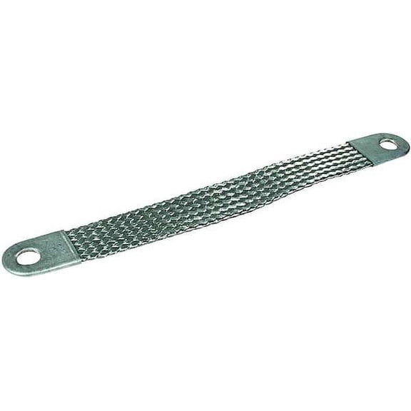 Quickcable Ground Strap Braided,Silver,PK2 7418-396-002