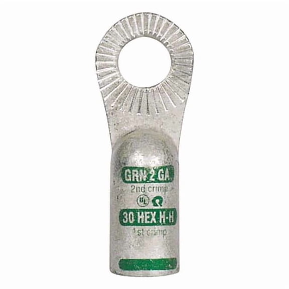 Quickcable OneHole Lug Compression Connector,Copper 4902-525-001F