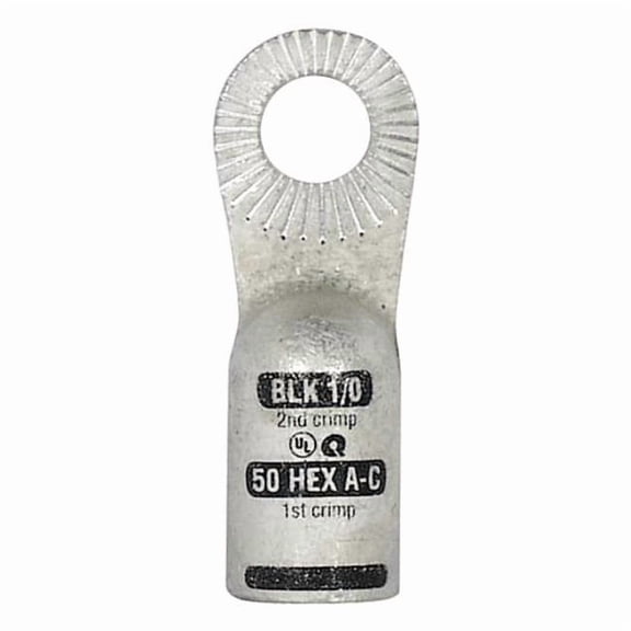 Quickcable OneHole Lug Compression Connector,Copper 4910-525-001F