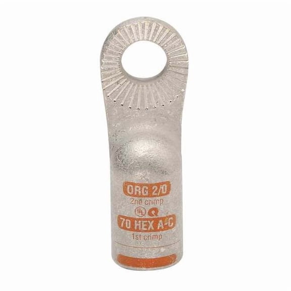 Quickcable OneHole Lug Compression Connector,Copper 4920-525-001F