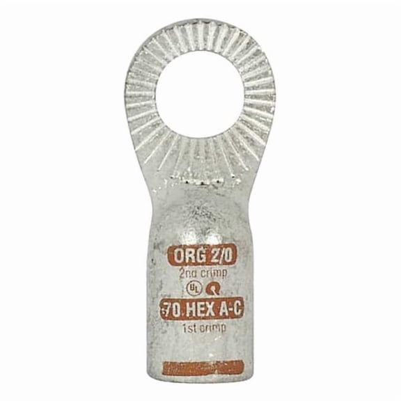 Quickcable OneHole Lug Compression Connector,Copper 4920-525-001H