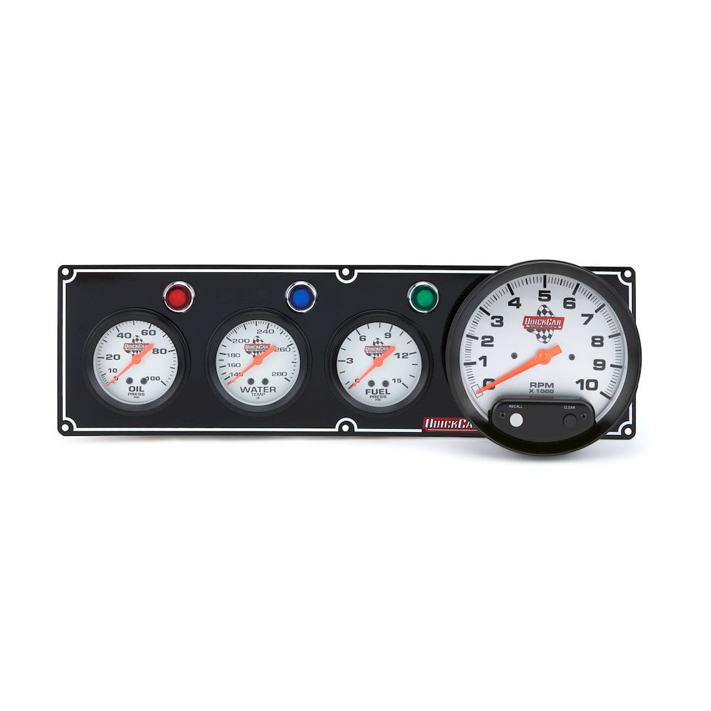 QuickCar 3-1 Gauge Panel OP/WT/FP w/5 QuickCar 3-1 Gauge Panel OP/WT/FP w/5