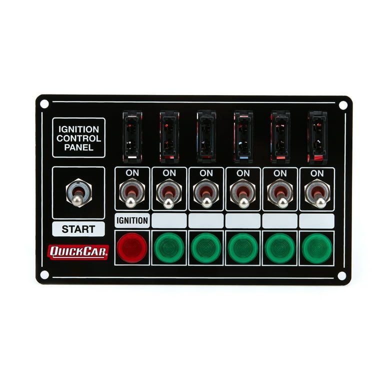 QuickCar Ignition Panel - Extreme Fused w/Lights QuickCar Ignition Panel - Extreme Fused w/Lights