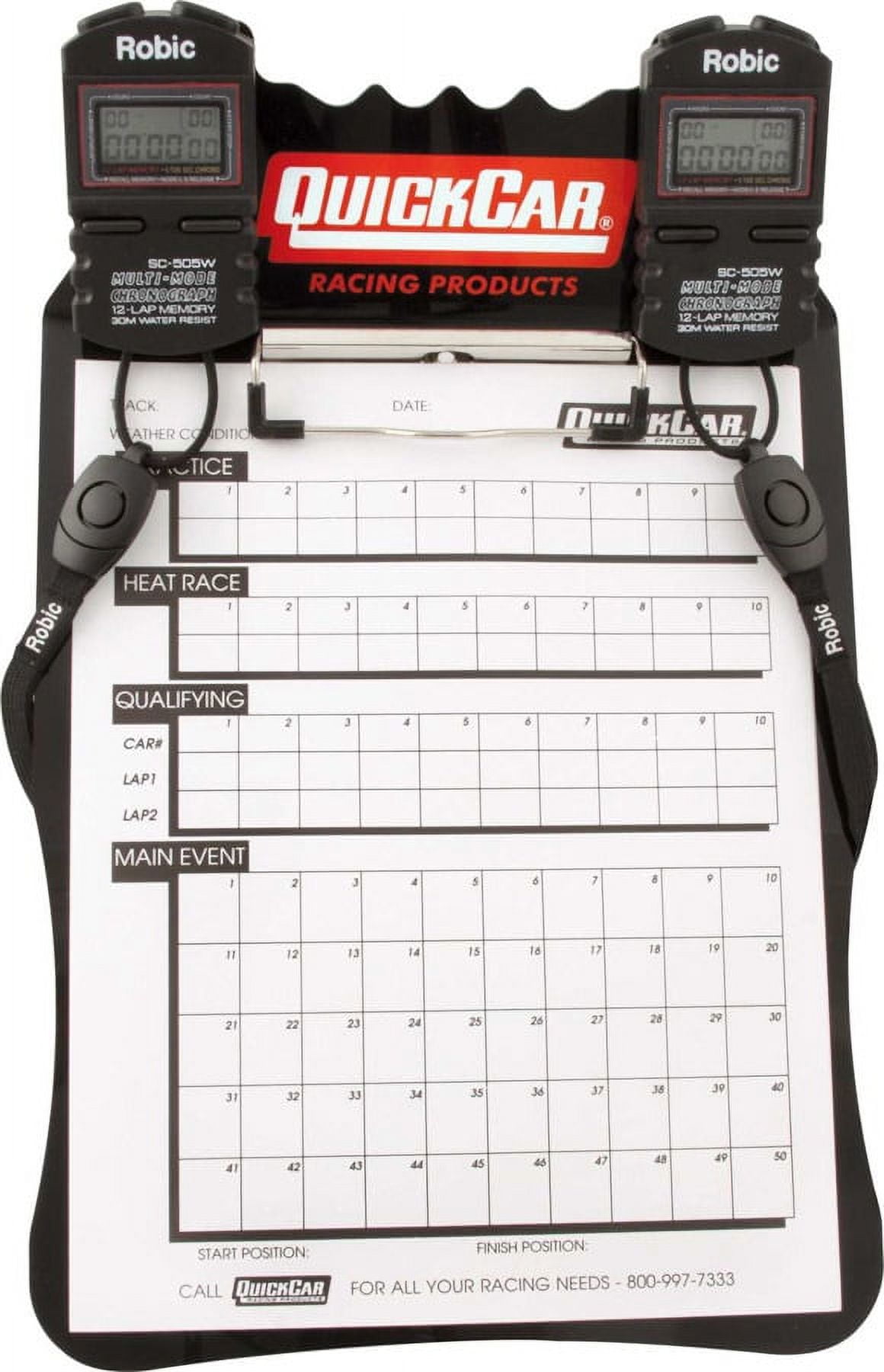 QuickCar Dual Timing Clipboard QuickCar Dual Timing Clipboard