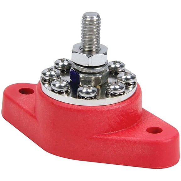 Quickcar Racing Products 57-805 8 Location Power Distribution Post - Red