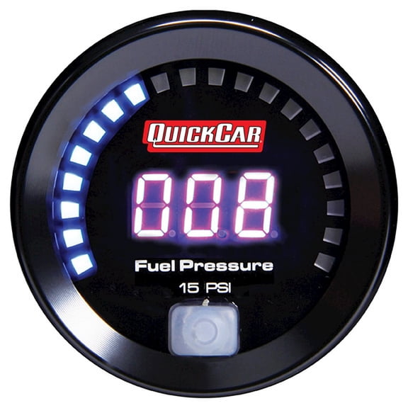 Quickcar Racing Products Digital Fuel Pressure Gauge 0-15