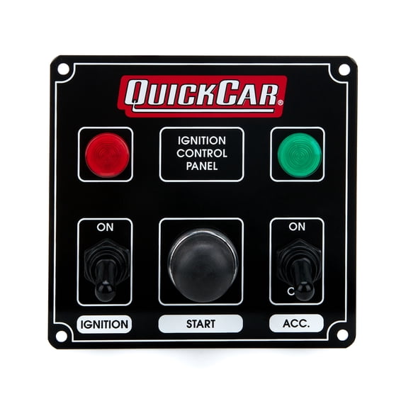 Ignition Panel Black w/ 1 Acc. & Lights