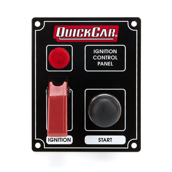 Ignition Panel Black w/ Flip Switch & Lights