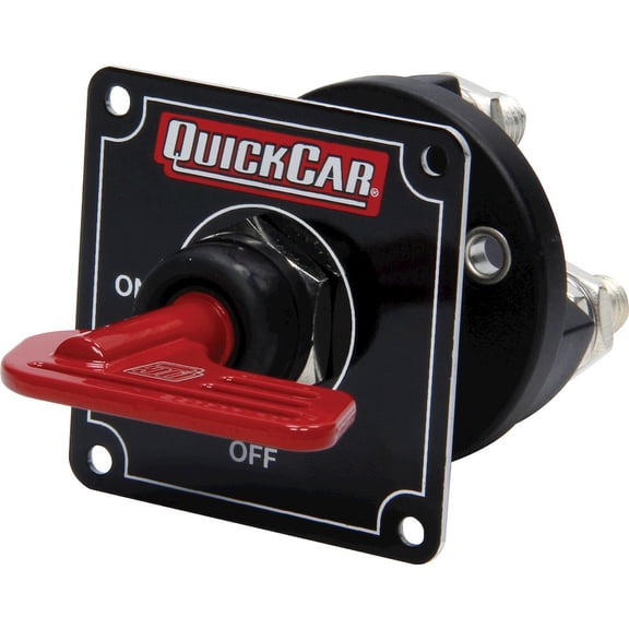 Quickcar Racing Products Master Disconnect Black w/Removable Red Key