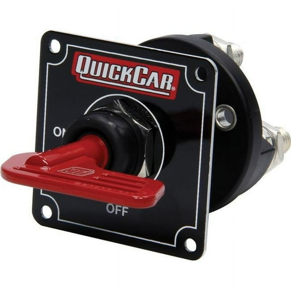 Quickcar Racing Products Master Disconnect with Removable Red Key - Black