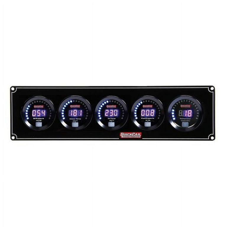 QuickCar Digital 4-1 Gauge Panel OP/WT/OT/FP w/Tach QuickCar Digital 4-1 Gauge Panel OP/WT/OT/FP w/Tach