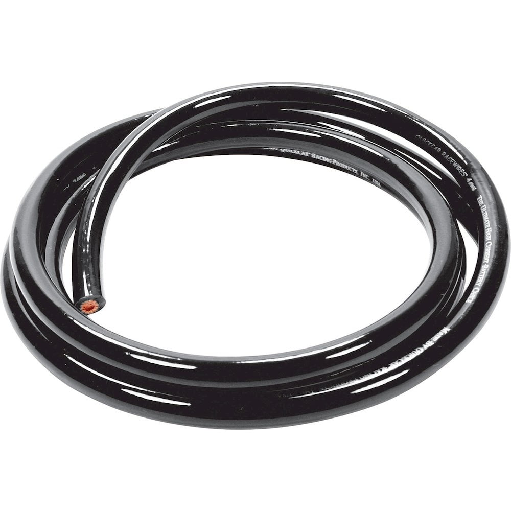 Quickcar Racing Products Power Cable 4 Gauge Blk 5Ft