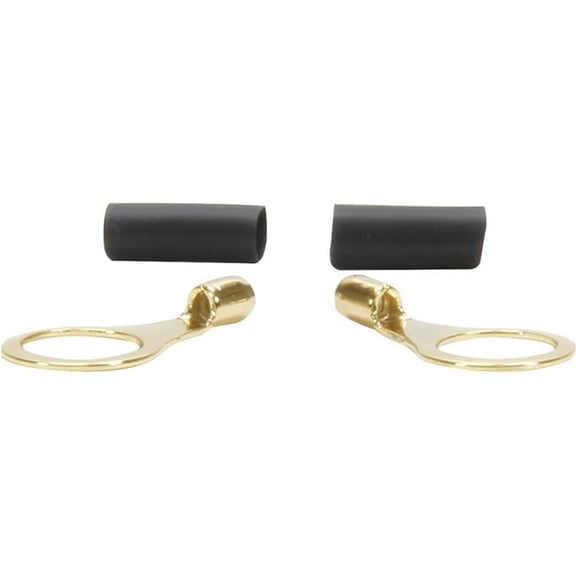 Quickcar Racing Products QRP57-473 0.375 in. Ring Terminal with Heat Shrink for 2014-2016 Gauge - Set of 2