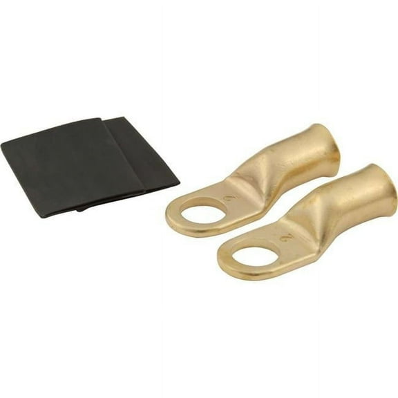 Quickcar Racing Products QRP57-550 Power Ring - 2 AWG - 0.37 in. Hole with Heat Shrink - Pack of 2