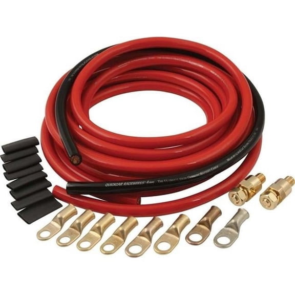 Quickcar Racing Products QRP57-800 Stud Feed Thru Panel Mount Junction Block - Red