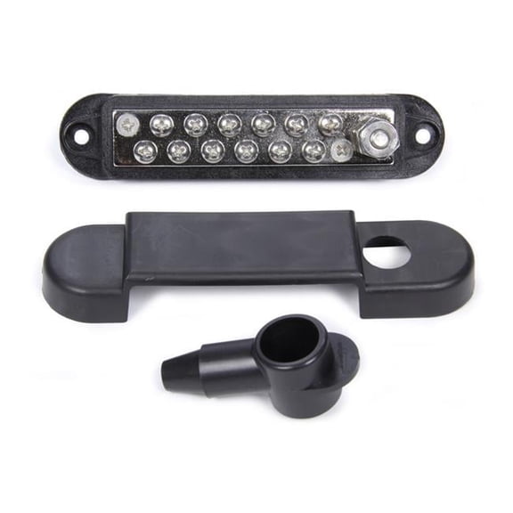 Quickcar Racing Products QRP57-8022 Terminal Buss Bar with Cover, Black