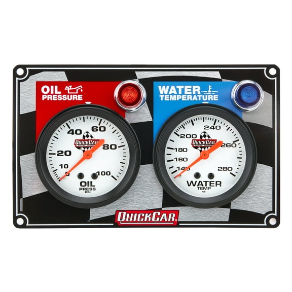 Quickcar Racing Products QRP61-6001 2 Gauge Panel - OP-WT