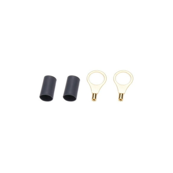 Quickcar Racing Products Ring Terminal 3/8in 18- 22 Ga w/Heat Shrink Pair