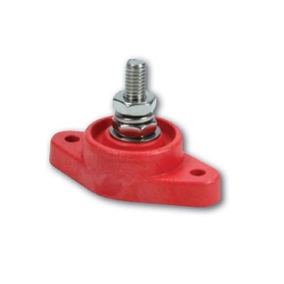 Quickcar Racing Products Single Post Power Distribuition Block - Red