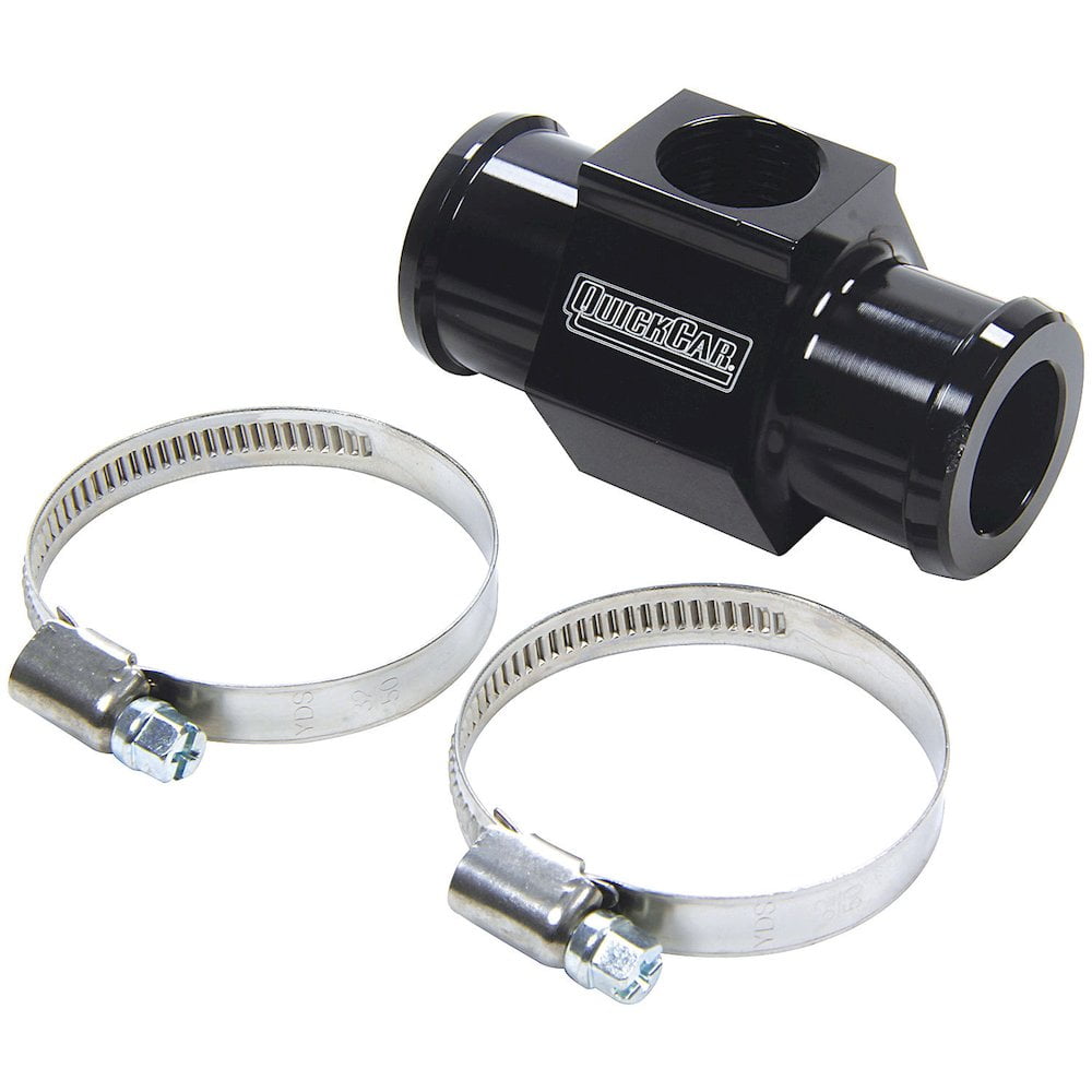 Quickcar Racing Products Temp Adapter 1-1/4in Hose w/ 1/2in NPT Port