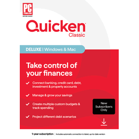 Quicken Classic Deluxe for Windows & Mac, New Subscribers (Digital Download)