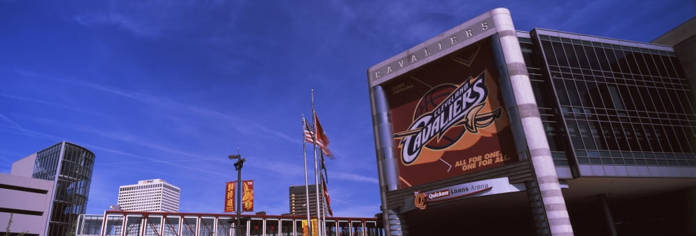 Quicken Loans Arena in Cleveland Ohio USA Canvas Art - Panoramic Images (36 x 12)