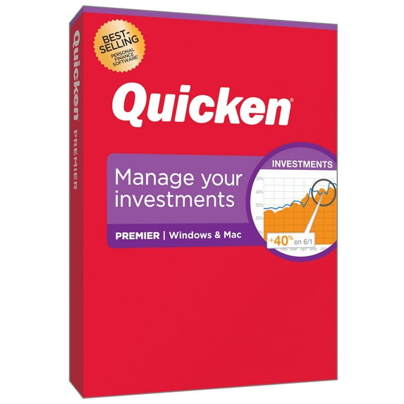 Quicken Premier Personal Finance – Maximize your investments – 1-Year Subscription (Windows/Mac)