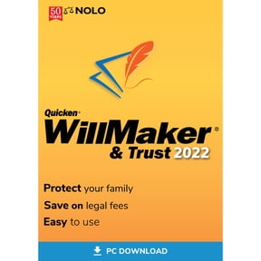 Quicken WillMaker & Trust 2022 Windows PC ESD, (Digital Download) , (018527503843)
