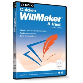 Quicken WillMaker & Trust 2026, America's #1 Estate Planning Software Windows/Mac (CD/Key Card)