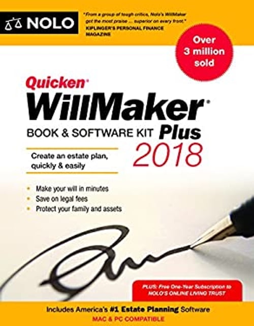 Pre-Owned Quicken Willmaker Plus 2018 Edition: Book & Software Kit (Paperback) 1413324258 9781413324259