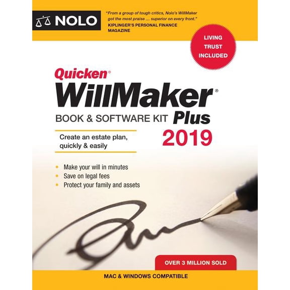 Quicken Willmaker Plus 2019 Edition: Book & Software Kit (Paperback)