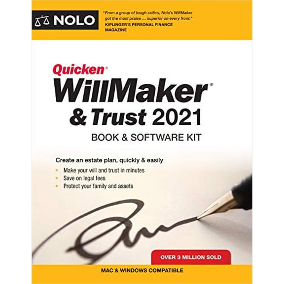 Pre-Owned Quicken Willmaker & Trust 2021: Book & Software Kit (Paperback) 1413327990 9781413327991