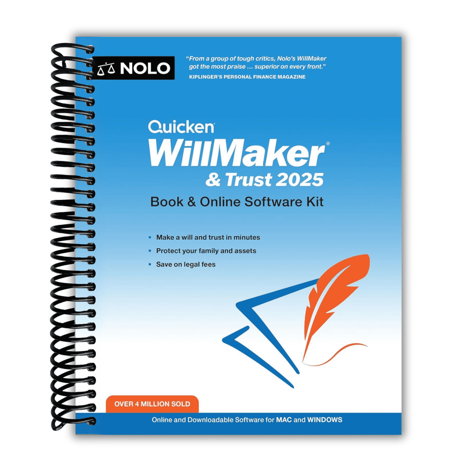 Quicken Willmaker & Trust 2025 Book & Online Software Kit (Spiral
