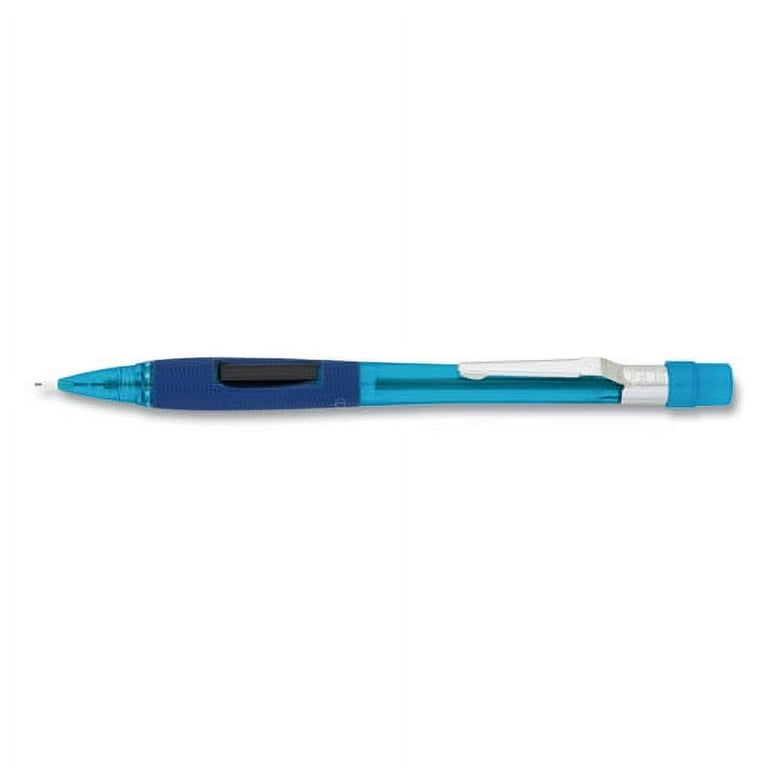 Quicker Clicker Mechanical Pencil, 0.7 mm, HB (#2), Black Lead, Transparent Blue Barrel Quicker Clicker Mechanical Pencil, 0.7 mm, HB (#2), Black Lead, Transparent Blue Barrel