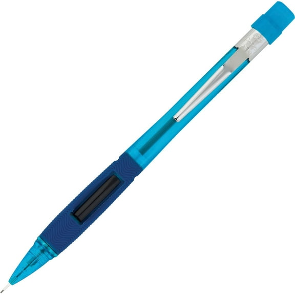 Quicker Clicker Mechanical Pencil, 0.5 Mm, Hb (#2.5), Black Lead, Transparent Blue Barrel | Bundle of 5 Each