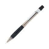 Set Of 6 Transparent Quicker Clicker Mechanical Pencils - 0.5mm Lead, Side Advance Button, Eraser Grip